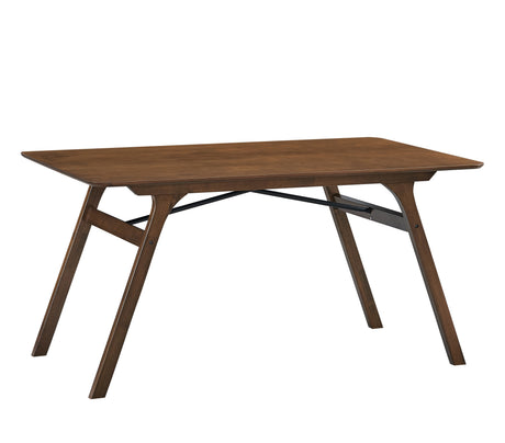 Casual Dining Furniture Set 7pc Walnut Finish Dining Table and Upholstered Chairs Wooden Kitchen Set - sold by Home Elegance USA