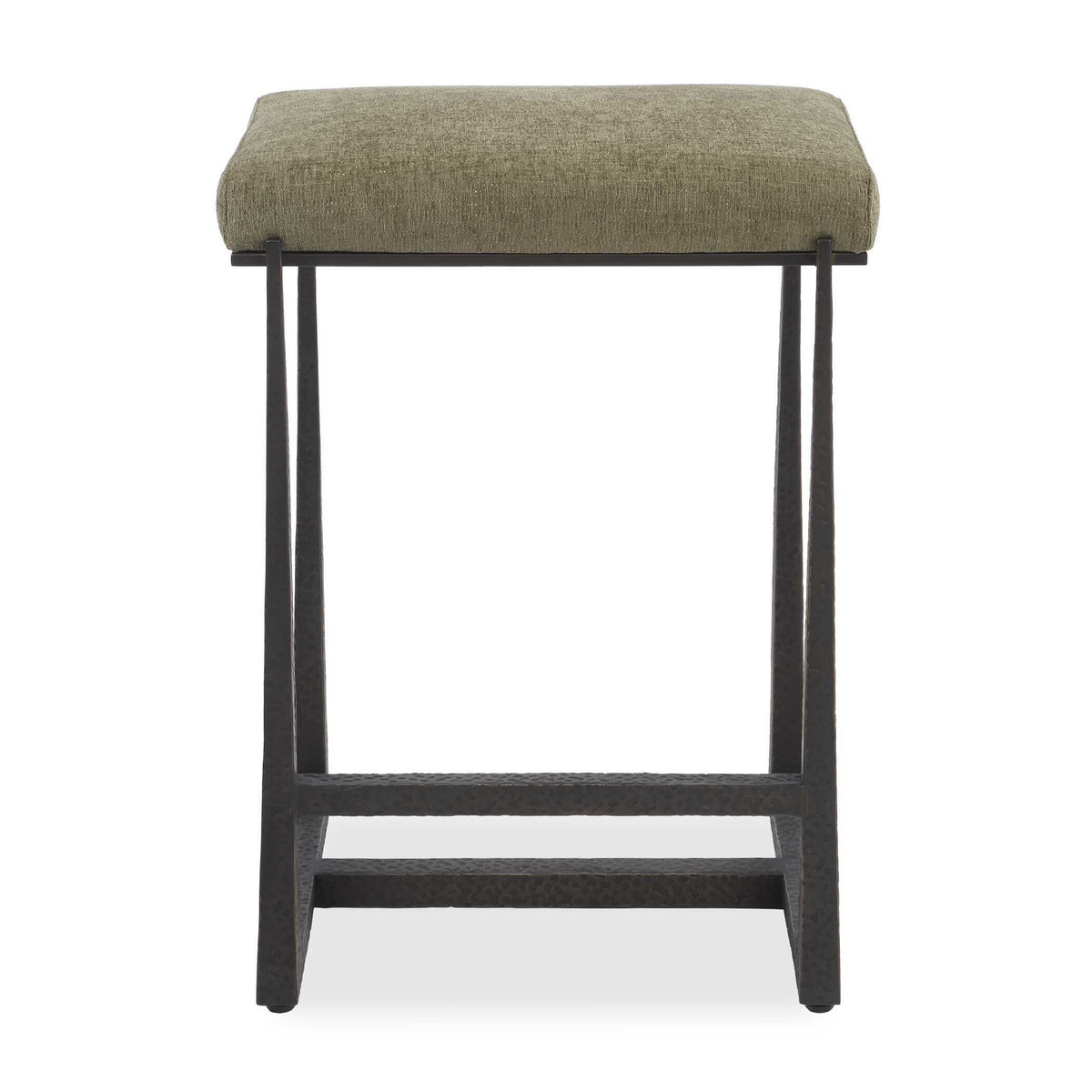 Midas Counter Stool - Dark Green / Bronze by Uttermost - View 1