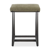 Midas Counter Stool - Dark Green / Bronze by Uttermost - View 1