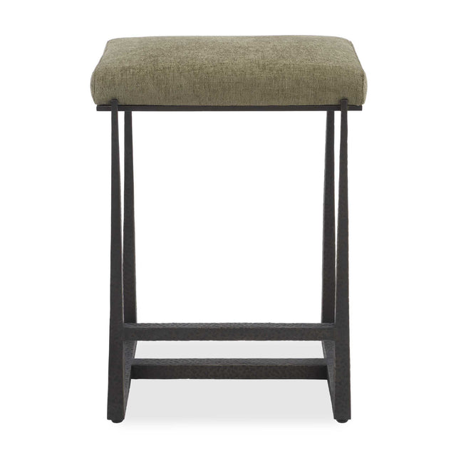 Midas Counter Stool - Dark Green / Bronze by Uttermost - View 1