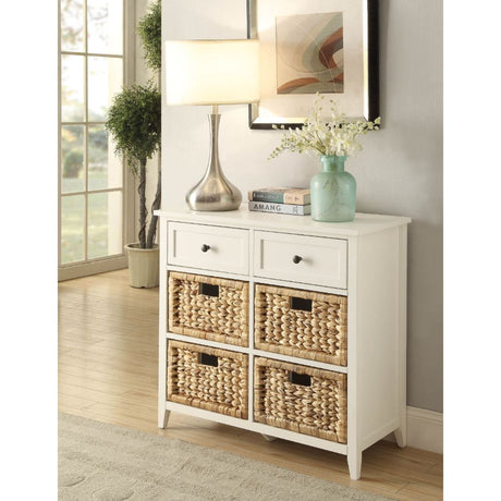 Acme - Flavius Console Cabinet 97416 White Finish