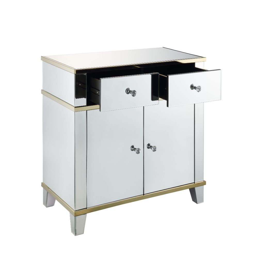 Acme - Dominic Console Cabinet 97432 Mirrored