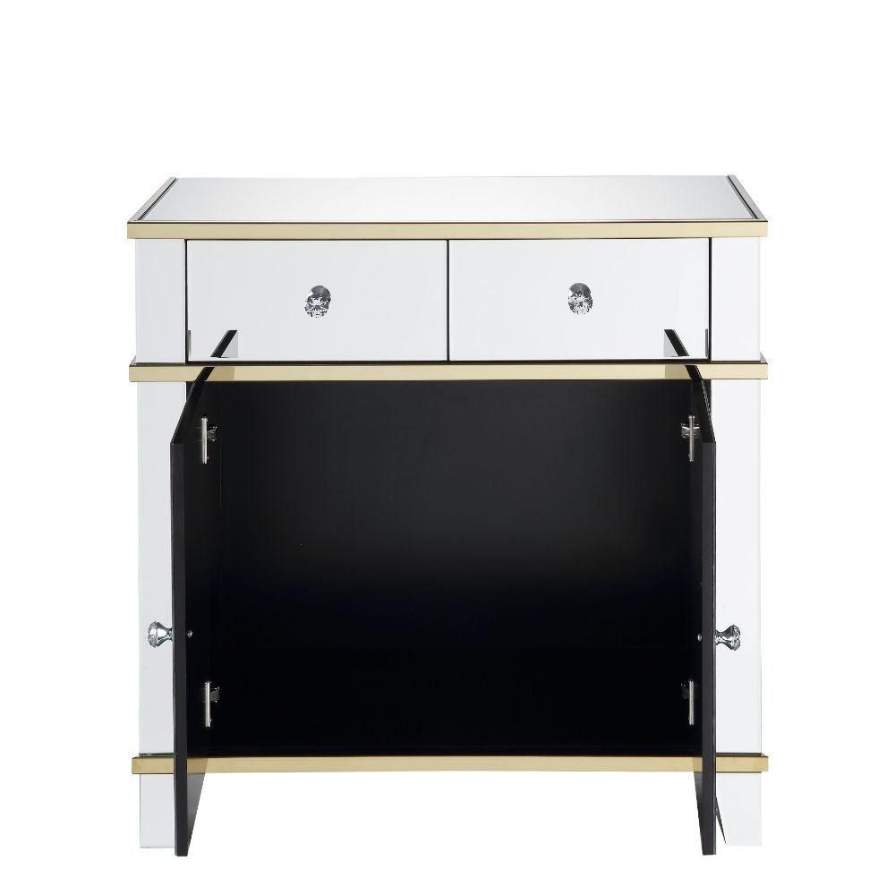 Acme - Dominic Console Cabinet 97432 Mirrored