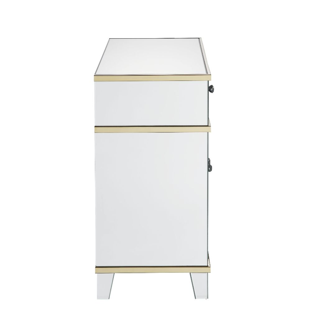 Acme - Dominic Console Cabinet 97432 Mirrored