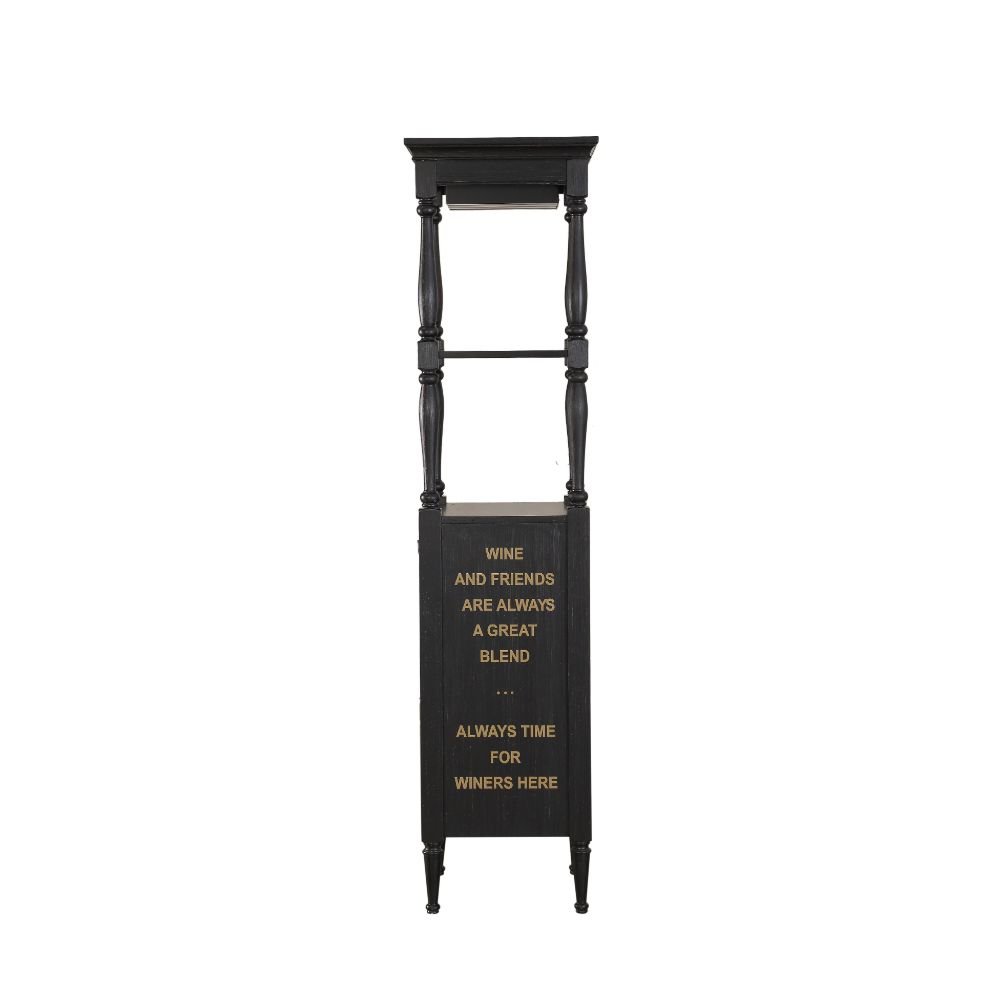 Anthony Wine Cabinet 97464 Black Finish | Acme - 97464 - Home Elegance USA - 3