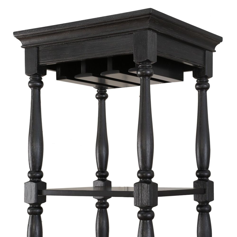 Anthony Wine Cabinet 97464 Black Finish | Acme - 97464 - Home Elegance USA - 5