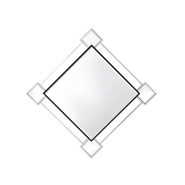 Acme - Asbury Accent Mirror 97467 Mirrored & Chrome Finish