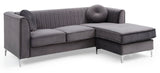 Delray G790B - SC Sofa Chaise ( 3 Boxes) , GRAY | Home Elegance USA