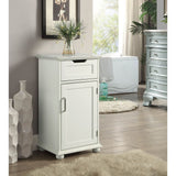 Acme - Shizo Cabinet 97540 Marble Top & White Finish