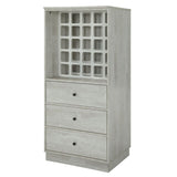 Acme - Wiesta Wine Cabinet 97544 Antique White Finish