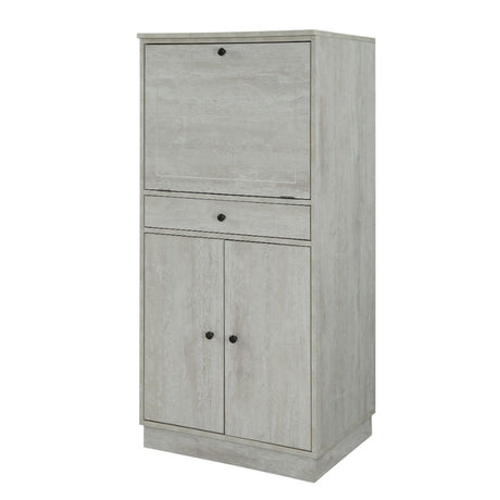 Acme - Wiesta Wine Cabinet 97545 Antique White Finish