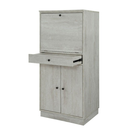 Acme - Wiesta Wine Cabinet 97545 Antique White Finish