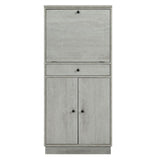 Acme - Wiesta Wine Cabinet 97545 Antique White Finish