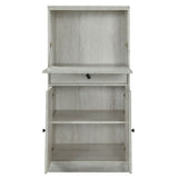 Acme - Wiesta Wine Cabinet 97545 Antique White Finish