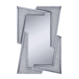 Acme - Noralie Accent Mirror 97571 Mirrored & Faux Diamonds