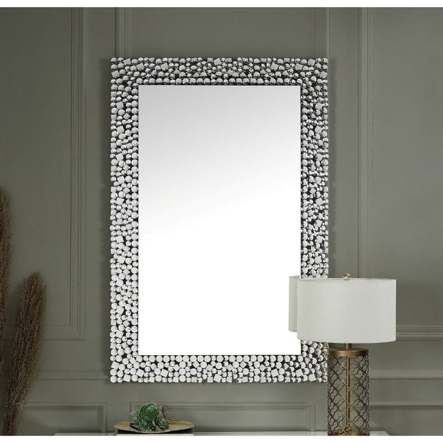 Acme - Kachina Accent Mirror 97586 Mirrored & Faux Gems