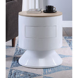 Acme - Otith Accent Table 97596 White High Gloss Finish