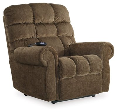 Ashley Truffle Ernestine Power Lift Recliner - Chenille - 9760212 - Home Elegance USA - 1