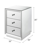 Acme - Dominic Accent Table 97675 Mirrored