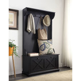 Acme - Leona Hall Tree 97696 Black Finish