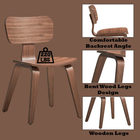 Casson 5Pcs Walnut Finish Dining Room Set - sold by Home Elegance USA