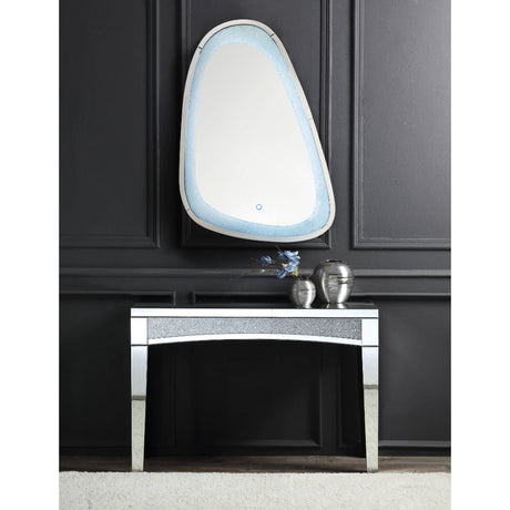 Acme - Noralie Accent Mirror W/Led 97708 Mirrored & Faux Diamonds