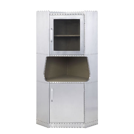 Acme - Brancaster Cabinet 97710 Aluminum