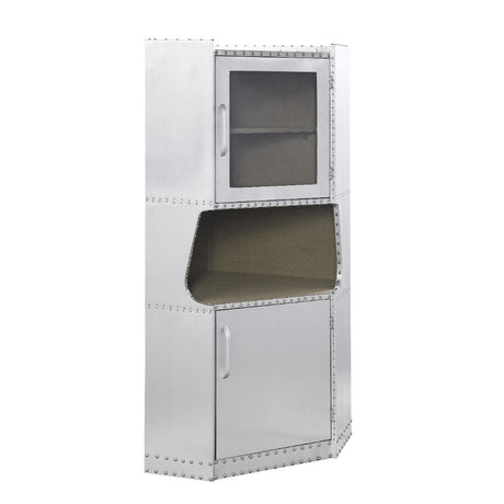 Acme - Brancaster Cabinet 97710 Aluminum