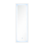 Acme - Dominic Floor Mirror W/Led 97714 Mirrored