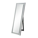 Acme - Dominic Floor Mirror W/Led 97714 Mirrored