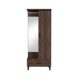 Acme - Tsula Hall Tree 97791 Rustic Walnut Finish