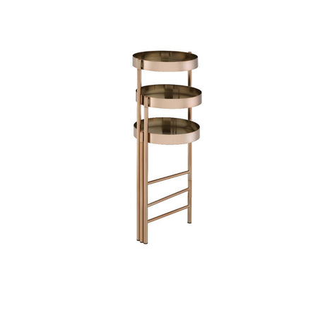 Acme - Namid Plant Stand 97795 Gold Finish