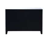 Acme - Noralie Console Cabinet 97815 LED, Mirrored & Faux Diamonds