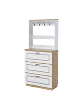 Acme - Hewett Shoe Cabinet 97834 Light Oak & White Finish