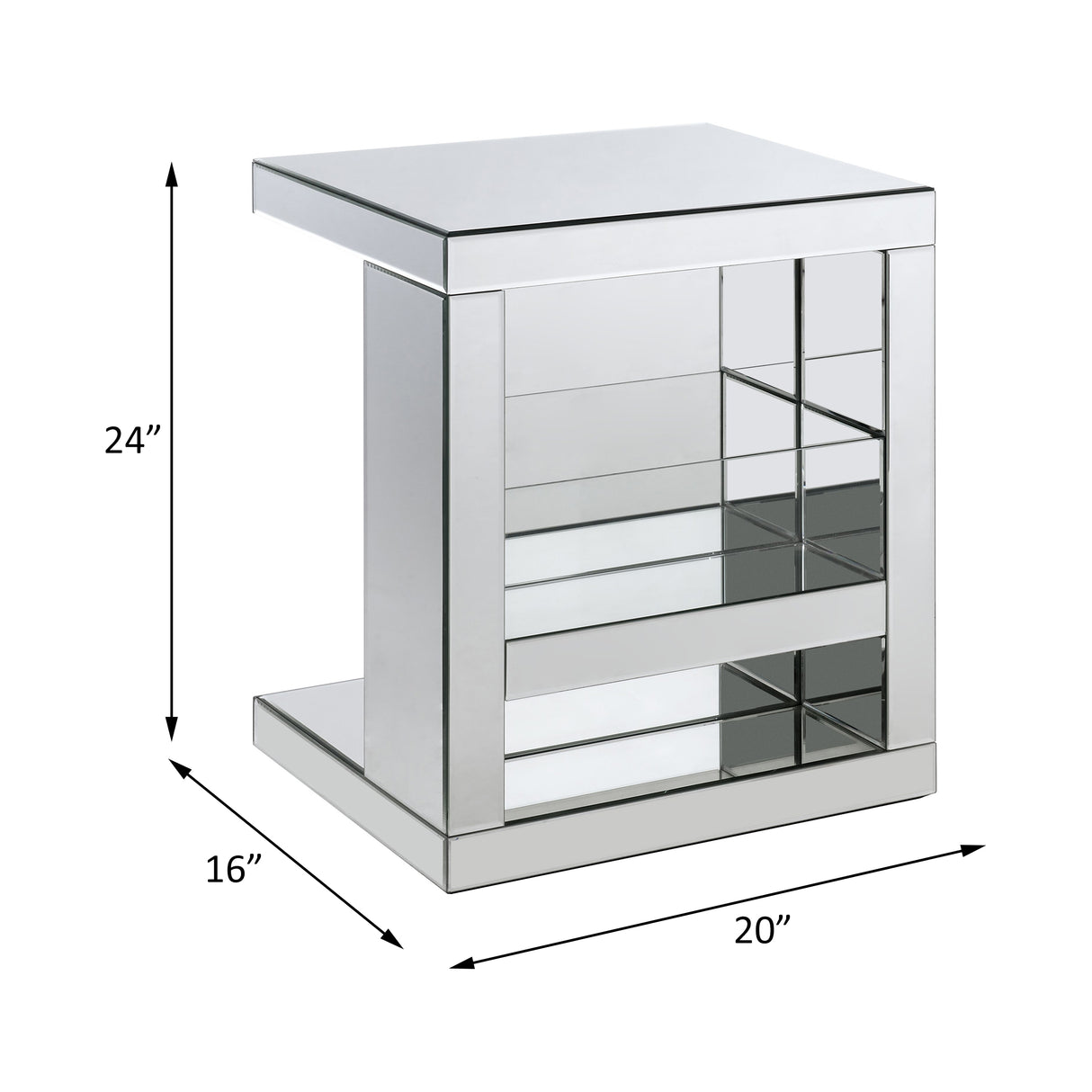 Acme - Dominic Accent Table 97939 Mirrored