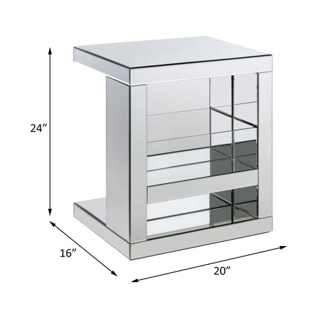 Acme - Dominic Accent Table 97939 Mirrored