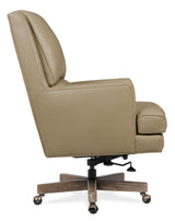 Wright Executive Swivel Tilt Chair - Beige / Dark Brown by Hooker Furniture - View 5