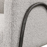 Jacobsen Accent Chair - Light Gray / Black by Uttermost - View 8