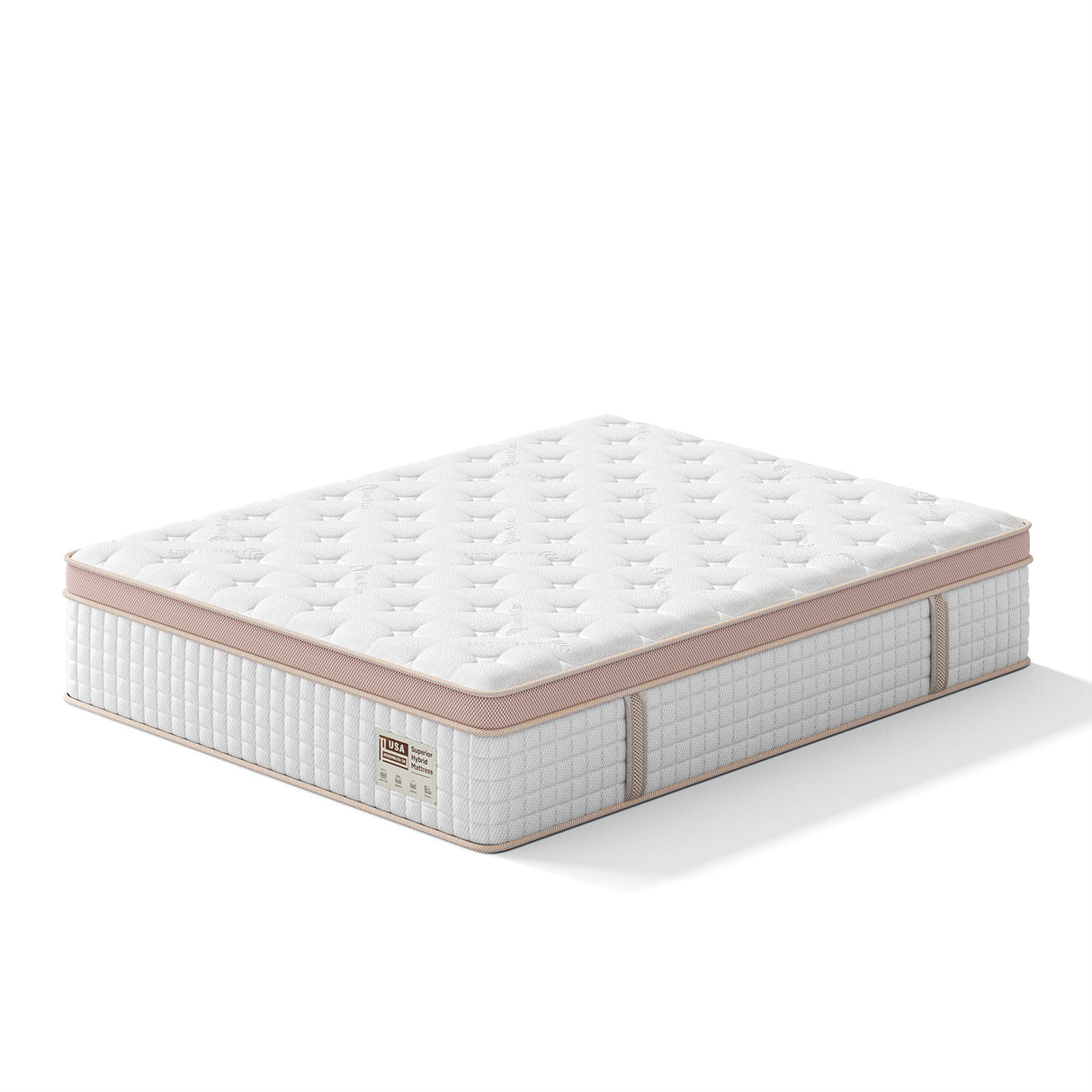 14 Inch Firm Hybrid Mattress – Queen Size – Gel Memory Foam & Pocket Springs – Pressure Relief, Motion Isolation, Ergonomic Modern Bed