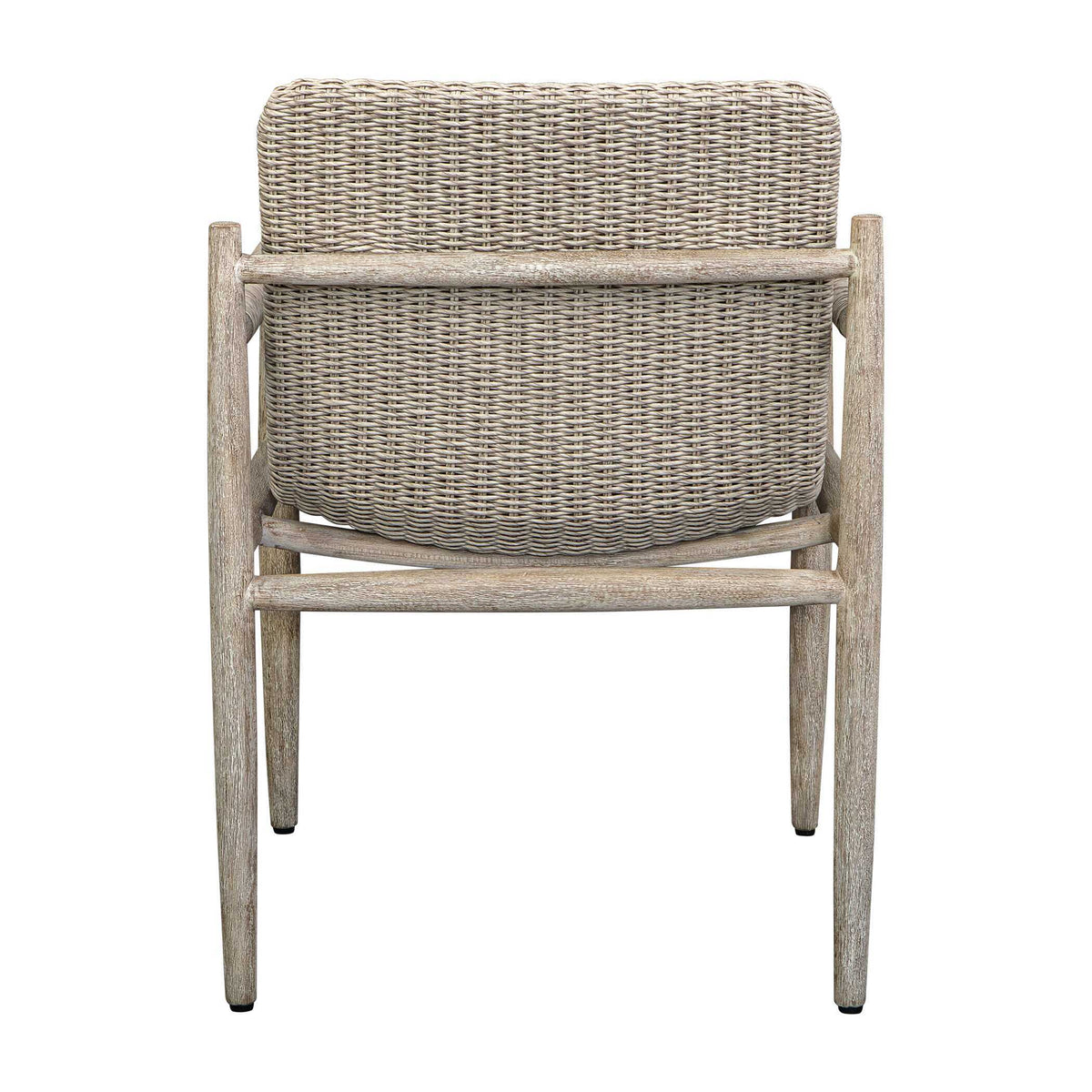 Sumba Wicker Outdoor Dining Chair - Gray by Uttermost - View 8