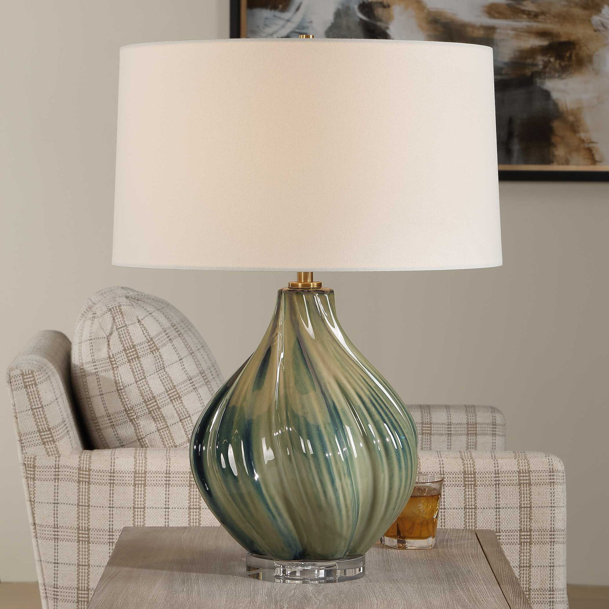 Tausha Table Lamp - Blue / Green by Uttermost - View 2
