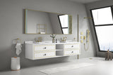 96*23*21inWall Hung Doulble Sink Bath Vanity Cabinet Only in Bathroom Vanities without Tops - W1272109645 - image - 6