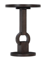 Commerce And Market Round Side Table - Dark Brown by Hooker Furniture - View 1