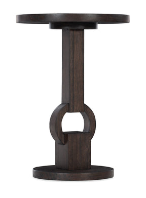 Commerce And Market Round Side Table - Dark Brown by Hooker Furniture - View 1