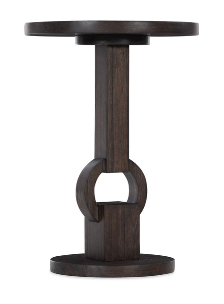 Commerce And Market Round Side Table - Dark Brown by Hooker Furniture - View 1