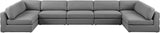 Beckham - Modular Sectional 7 Piece - Gray - Fabric | Home Elegance USA