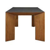 Kelvin Modern Dining Table Gray / Woodtone - Light Brown / Dark Gray by Uttermost - View 3