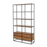 Belcroft 4 - drawer Etagere Natural Acacia and Black | Coaster - 980056 - Home Elegance USA - 4