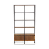 Belcroft 4 - drawer Etagere Natural Acacia and Black | Coaster - 980056 - Home Elegance USA - 6