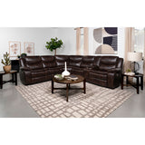McLean Dark Brown Power Reclining Sectional Sofa
